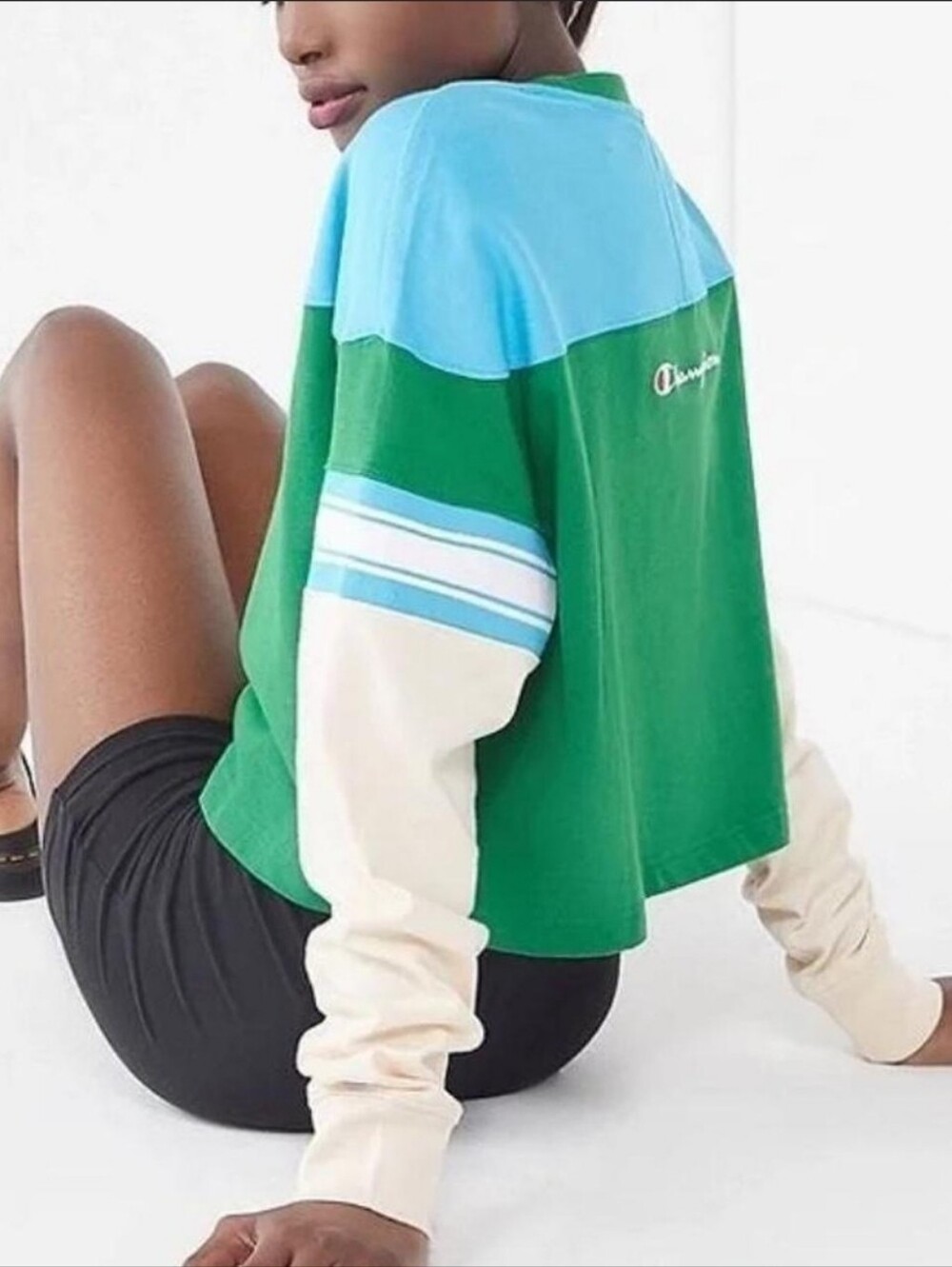 CHAMPION UO Exclusive Colorblock Long Sleeve Tee